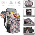 thumbnail image 5 of Travel Cooler Bag - Pioneer Flower Floral Print Pattern Camping Beer Cooler Backpack with Bottle Opener- Waterproof Insulated Picnic Backpacks - Cooler Bag for Beach, 5 of 6