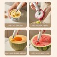 thumbnail image 4 of Digging Spoon Stainless Steel Melon Baller Metal Watermelon Coffee Scoop Spoons Fruit White Abs, 4 of 6