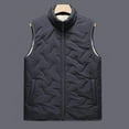 thumbnail image 2 of USNSM (M-5XL) Men's Big and Tall Winter Outerwear Vests Puffer Fleece Lined Quilted Vest Casual Sleeveless Jacket Gray L, 2 of 8