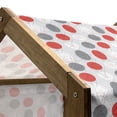 thumbnail image 5 of Mid Century Pet House, Big Circular Spots and Oval Shapes Combined the of Geometry, Outdoor & Indoor Portable Dog Kennel with Pillow and Cover, 5 Sizes, Grey Red White, by Ambesonne, 5 of 5