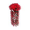 thumbnail image 2 of Xihbxyly Guirnalda Violeta Artificial, Flores Grandes de Seda, Diseño Colgante, Decoración para Bodas, Decoración de Jardín, Uso Interior y Exterior, Juego de 2 Piezas, 80 Cm de Largo Cada Una, 2 of 3