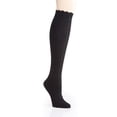 thumbnail image 1 of Women's MeMoi MO-718 Cable Twist Knee High Socks (Black O/S), 1 of 2