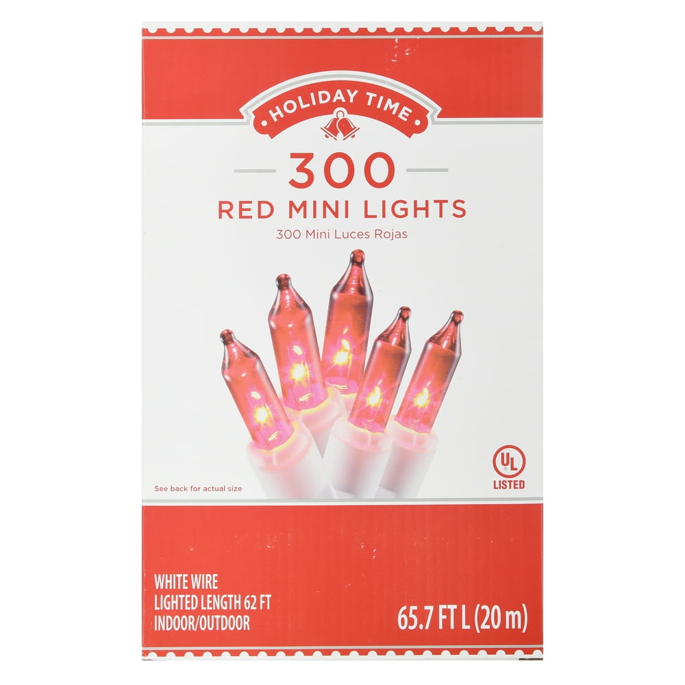 Holiday Time 65.7 ft, 300 Count Blue Incandescent Mini String Christmas