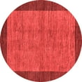 thumbnail image 1 of Ahgly Company Machine Washable Indoor Round Abstract Red Modern Area Rugs, 6' Round, 1 of 1