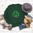 thumbnail image 4 of Baberdicy St.Patricks Day Sweatshirt for Women, Womens Autumn And Winter Casual Hooded Sweater Pullover Sweater Womens Sweatshirt Green, 4 of 5