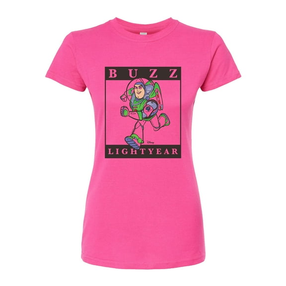 Toy Story 4 - Type Block Buzz - Juniors Fitted Graphic T-Shirt