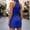 D-Blue, variant on Womens Summer Dresses Front Neck Dress With Pleated Detail Sleeveless Flowy Dresses Simple Clothing S Purple