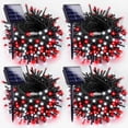 thumbnail image 1 of Luces solares navideñas EXF 400 LED 132 pies, paquete de 4 unidades, rojo/blanco, 1 of 7