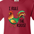 thumbnail image 4 of Inktastic Farmer I Rule the Roost Rooster Youth T-Shirt, 4 of 5