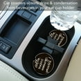 thumbnail image 2 of CounterArt "Coffee Makes Mornings Possible" 1 Pack Absorbent Stone Coaster for Vehicle Cup Holder 2.6” Diameter, 2 of 7