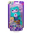 thumbnail image 3 of Polly Pocket Flip & Find Cat Compact, Dual Play Surface, Micro Doll, Cat Figure, 3 of 9