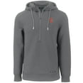thumbnail image 2 of Men's Cutter & Buck  Gray Cleveland Guardians Roam Eco Half-Zip Recycled Pullover Hoodie, 2 of 3