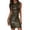 Gold, variant on Womens Summer Dresses Striped O-neck Sexy Bronzing Splice Fashion Sleeveless Mesh Party Formal Dresses For Women