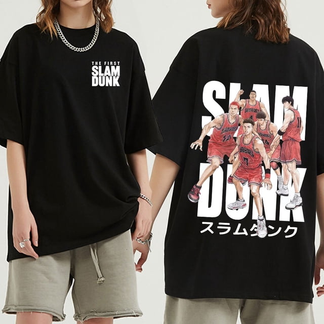 Camiseta de Anime japonés para hombre, camisa de Manga corta, Sakuragi, Hanamichi, kaade, Rukawa xuanjing unisex