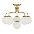 thumbnail image 2 of Marco 6-Light Ceiling Light in Warm Brass, 2 of 6