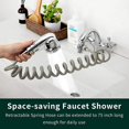 thumbnail image 4 of 3 Mode Bidet Faucet External Shower Head Bathroom Kitchen Basin Tap Adapter Splitter Set Water Diversion Shower For Beauty Salon, 4 of 5