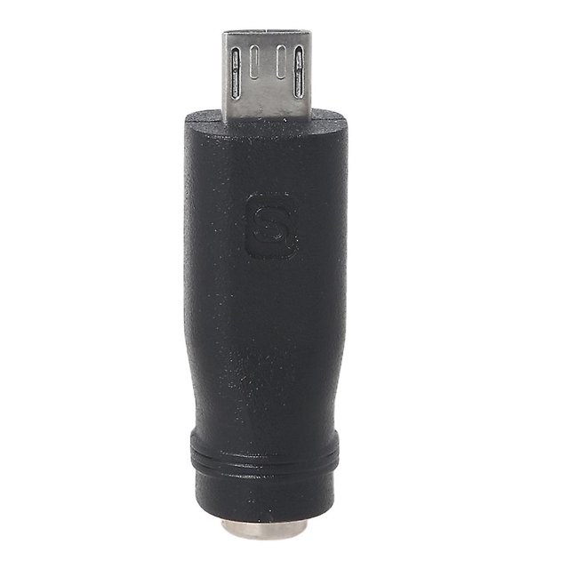 Adaptador práctico de 5,5 x 2,1 mm hembra a micro USB macho Transmisión rápida