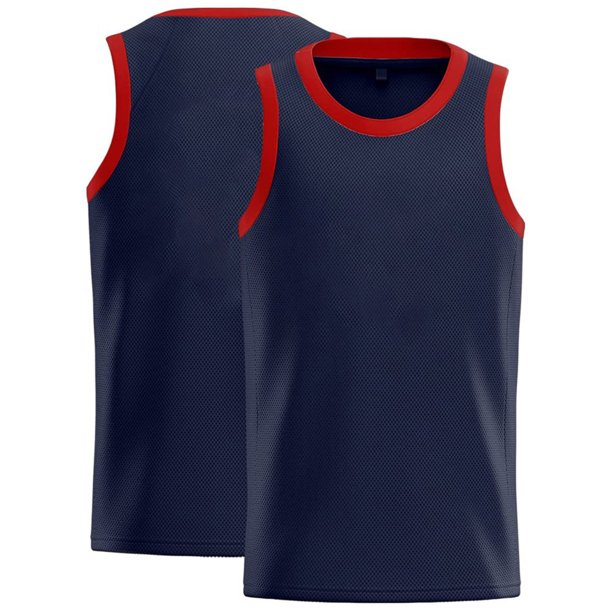Chaleco de baloncesto personalizado para hombre: sin mangas, malla de poliéster, nombre/número estampado, corte holgado informal, para todas las estaciones, tallas S-XXXXL.