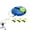 Blue, variant on tennis trainer,Portable Tennis Practice Equipment for Solo Training, tennis trainer, Self Tennis Practice & Skill Development Kit, for Backyard Self-Training & Exercise