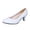 White, variant on Modisza Women Low Heels Pumps Summer Closed Pointed Toe Walking Dress Shoes Arch Support Mid Heel Work Trendy Slip on Sandals Beige 8