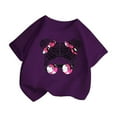 thumbnail image 2 of Toddler Girl Tops Cute Graphic Print Round Neck Short Sleeve T-Shirt Soft T Shirts for Boys and Girls 150（11-12Y）, 2 of 5