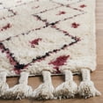 thumbnail image 2 of SAFAVIEH Casablanca Winnie Geometric Shag Area Rug, Ivory/Fuchsia, 8' x 10', 2 of 6