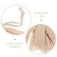 thumbnail image 5 of 3 esponjas exfoliantes de malla para ducha y baño, de fibra de sisal natural, para limpieza profunda, para hombres y mujeres, color amarillo claro, 5 of 7