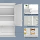 thumbnail image 5 of Costway Armario de Baño de Pared con 2 Puertas Repisa Ajustable en Altura Blanco 60 x 20 x 70,5 cm, 5 of 10