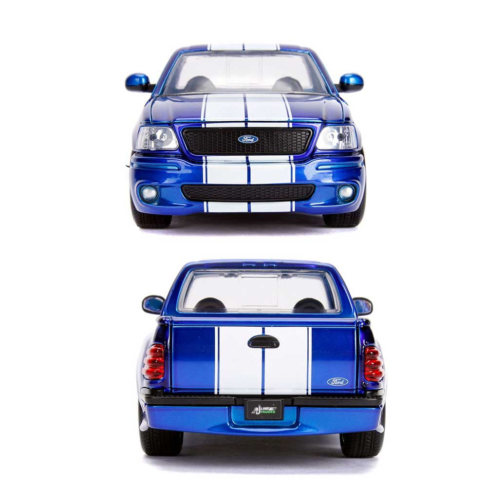 Blue/White Stripes Just Truck Series 1/24 Scale 1999 Ford F-150 SVT Lightning 