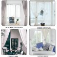 thumbnail image 4 of Paquete de 2 alzapaños magnéticos TANGJMXG para cortinas de ventana decorativos gris, 4 of 4