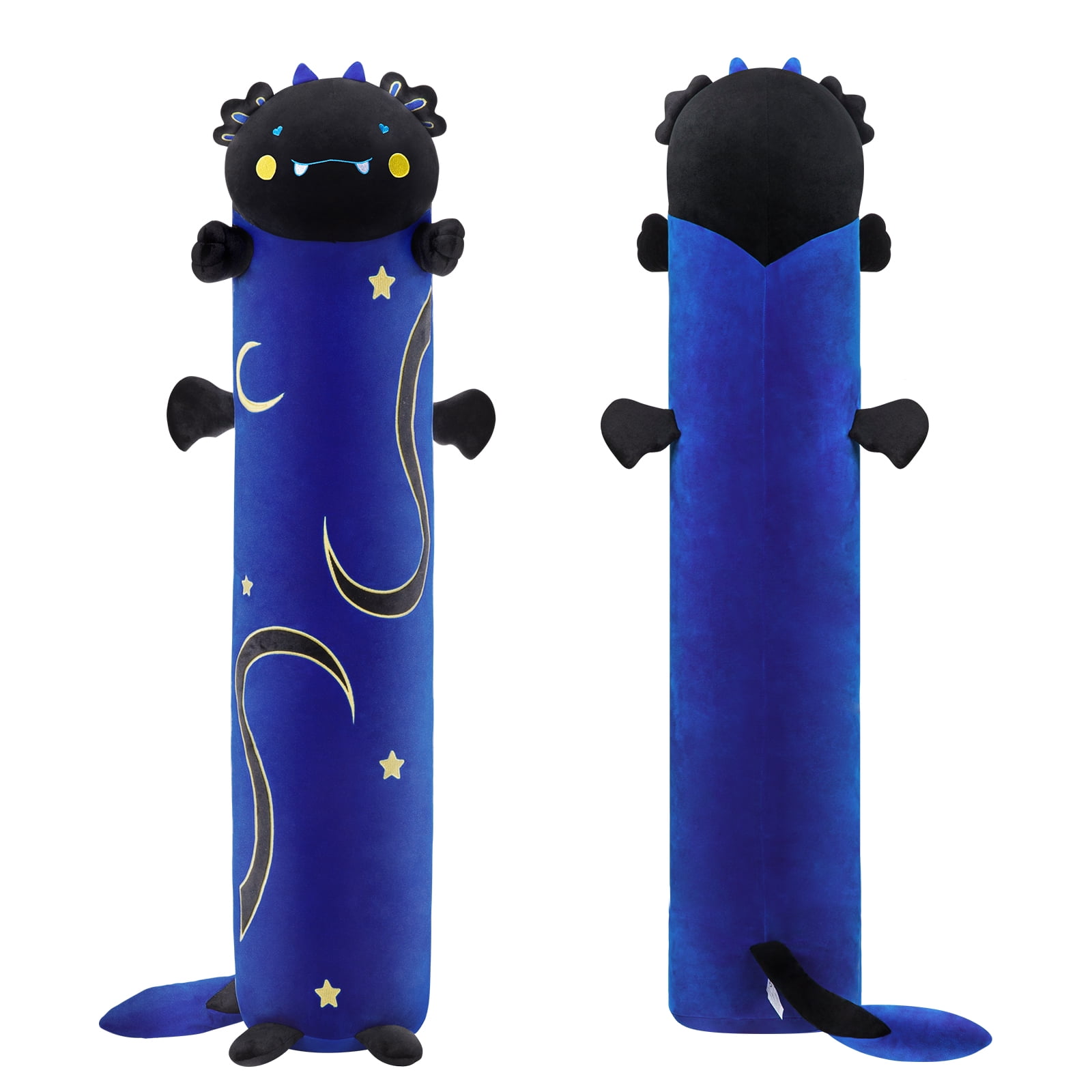 Mewaii Long Cat Plush Body Pillow, 28" Cute Axolotl Stuffed Animals Plush Toy Kawaii Sleeping