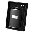 thumbnail image 2 of Visol Ontario Black Leather Stainless Steel and Funnel Gift Set - 8 oz, 2 of 2