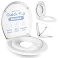 thumbnail image 1 of Asiento de inodoro Jool Baby Quick Flip con orinal y protector contra salpicaduras, 1 of 8