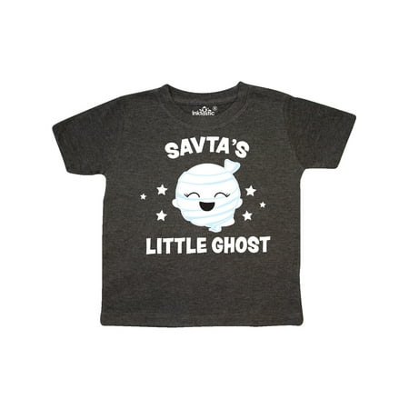 

Inktastic Cute Savta s Little Ghost with Stars Gift Toddler Toddler Girl T-Shirt