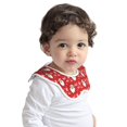 thumbnail image 2 of Hirioo Merry Christmas Santa Claus A for Baby Cotton Petal Bib Drool Bibs for Baby Boy Unisex, 2 of 9