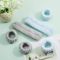 thumbnail image 4 of Lsupdaol 6-Piece Face Washing Headbands & Wristbands Set for Women - Gray, Blue, 4 of 7