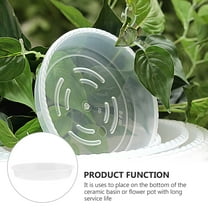 FUTUREORYY 5Pcs Planter Dish Round Shape For Indoor And Outdoor Plant Care