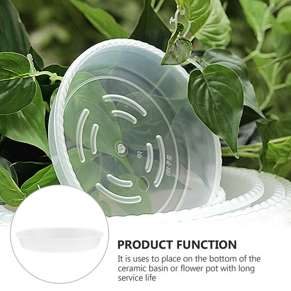 FUTUREORYY 5Pcs Planter Dish Round Shape For Indoor And Outdoor Plant Care