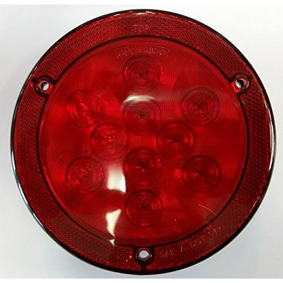 Optronics STL43RBX - STL43 Series 4" Red Round Flange Mount Tail Lights