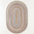 thumbnail image 1 of Rhody Rug BH87R084X108 7 x 9 ft. Bar Harbor Graphite Oval Rug, Multi Color, 1 of 1