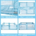 thumbnail image 3 of Costway Playpen Extra Large Unisex Kids Baby Activity Center Safety Play Yard with Gate Blue, 3 of 9