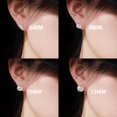thumbnail image 4 of Pearl Earrings for Women 925 Sterling Silver Handmade Round White Pearl Stud Earrings Hypoallergenic Classic Solitaire Pearl Earring Jewelry Birthday Holiday Gifts for Mom Lover, 4 of 5