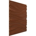 thumbnail image 2 of Ekena Millwork 19 5/8"W x 19 5/8"H Ripple EnduraWall Decorative 3D Wall Panel, Bright Coat Copper (12-Pack for 32.04 Sq. Ft.), 2 of 6