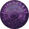 thumbnail image 1 of Ahgly Company Machine Washable Indoor Round Transitional Dark Purple Area Rugs, 8' Round, 1 of 7
