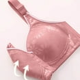 thumbnail image 5 of Yyeselk Front Closure Bras for Women No Underwire Comfort Bra Wireless Full Coverage Snap Closing Bra Everyday Bra Pink 50, 5 of 6