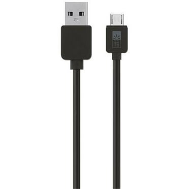 10 ft. USB to Micro USB Cable, Black