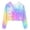 #~Pink759, variant on WOYY Girls Tie Dyed Cropped Hoodie Long Sleeve Hooded Sweatshirt Pullover Top, Blue, Sizes 3-12
