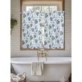 thumbnail image 4 of Blue Teal Coastal Bathroom Window Curtain, Coral Starfish Seaside Summer Beach Light Filtering Coffee Kitchen Curtains, Bedroom Living Room Curtains 2 Panel 84"x54", 4 of 6