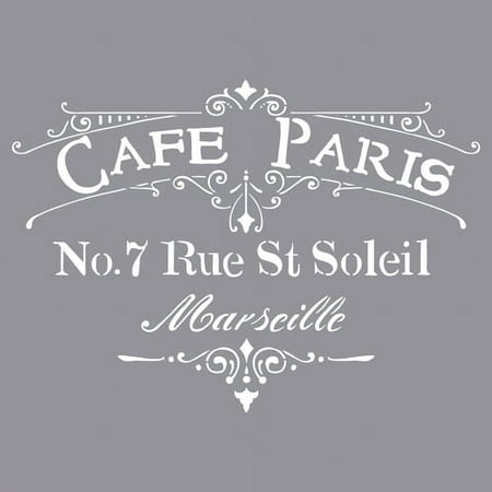 UPC: 0766218073556 | Americana Decor Stencil Cafe Paris 12 x 12 Inches
