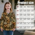 thumbnail image 7 of Uorisanigo Girls Half Zip Collar Sweatshirts Loose Long Sleeve Pullover Crop Tops Oversized Camouflage Hunting Print Athletic Sweaters Pullover Jackets for Vacation Shopping Exercise Wear, 7 of 7
